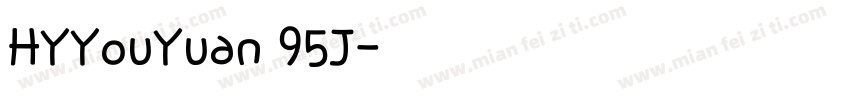 HYYouYuan 95J字体转换